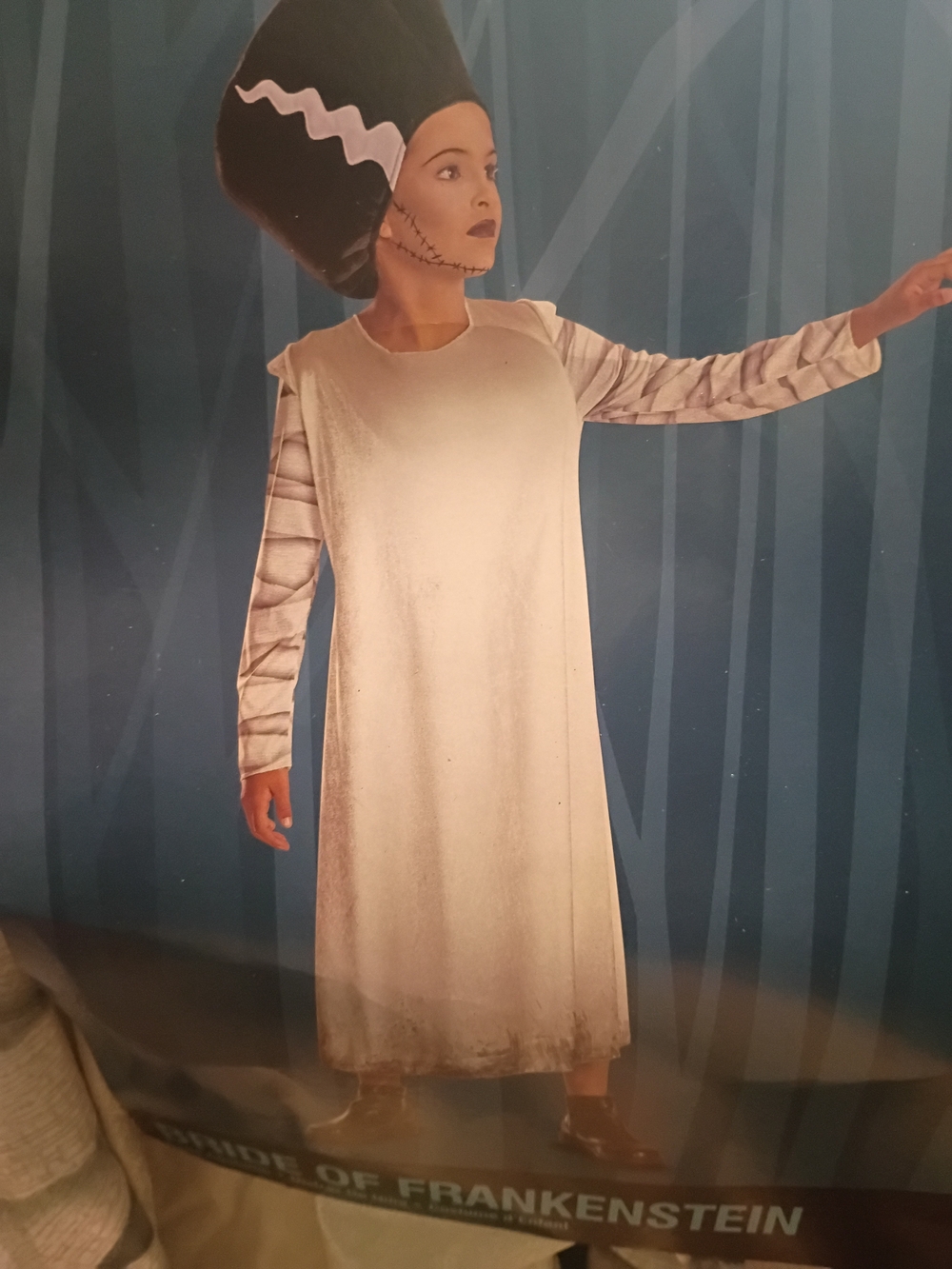 Universal Cream Long Sleeve Frankenstein Costume Dress